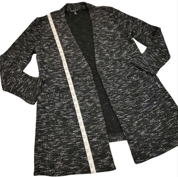 Eileen Fisher Micro-Tweed Knit Open Front Sweater Blazer Jacket Petite Medium - Picture 10 of 12